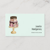 美しい光沢のあるグラームパーティーケーキ 名刺 (正面)