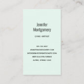 美しい光沢のあるグラームパーティーケーキ 名刺 (裏面)