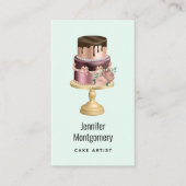 美しい光沢のあるグラームパーティーケーキ 名刺 (正面)