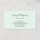 美しい光沢のあるグラームパーティーケーキ 名刺 (裏面)