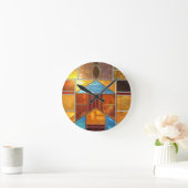 美しい光 ラウンド壁時計 (ホーム)