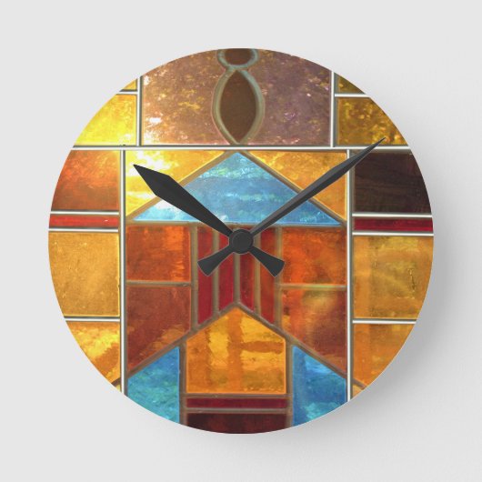 美しい光 ラウンド壁時計 (正面)