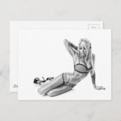 美しい入れ墨Suicidegirl ポストカード (正面/裏面)