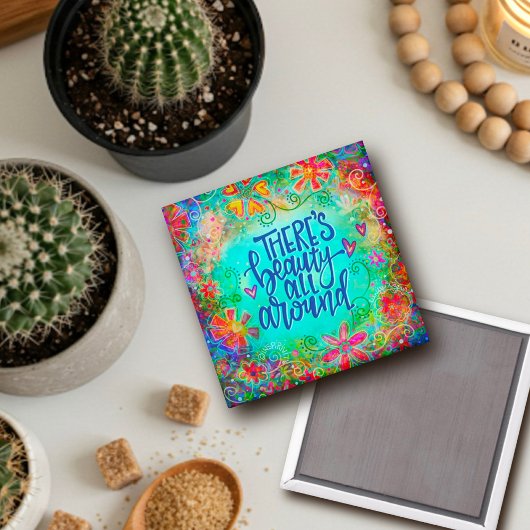 美しい全のまわりにフローラ吸光磁石 マグネット