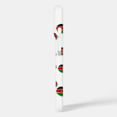 美しい円形ケニア国旗:放射状デザイン Case-Mate iPhoneケース (裏面 / 左)