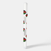 美しい円形ケニア国旗:放射状デザイン Case-Mate iPhoneケース (裏面 / 右)