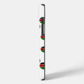 美しい円形ケニア国旗:放射状デザイン Case-Mate iPhoneケース (裏面 / 左)