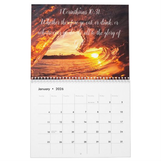 美しい冒険聖なる書物、 経典カレンダー カレンダー (1月 2026)