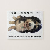 美しい写真のバーディー・ザ・ベルネドードル犬 ジグソーパズル (横)