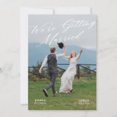 美しい写真の結婚式招待状 招待状 (正面)