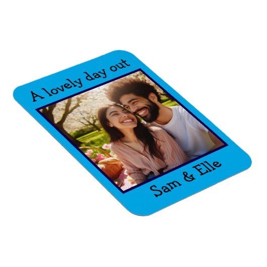 美しい写真記念メモリカスタム マグネット (右側)