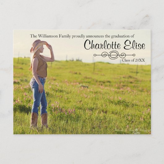 美しい写真(華やか) -グラッドはがき 案内ポストカード (正面)