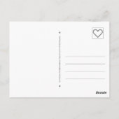 美しい冬かわいらし風雪の木 ポストカード (裏面)