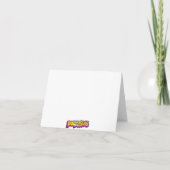 美しい冬のシーン油絵ノートカード シーズンカード (裏面)