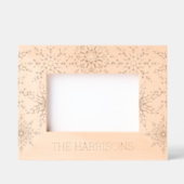 美しい冬のスノーフレークのクリスマスカード レーザー彫刻フレーム (正面)