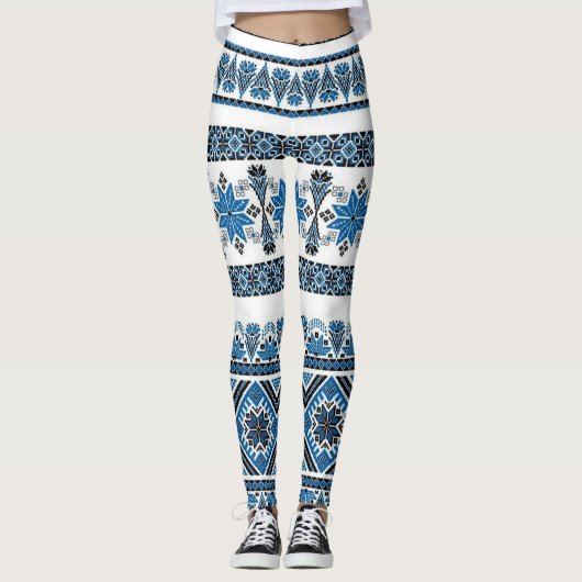 美しい冬のテーマレギンス! レギンス (正面)