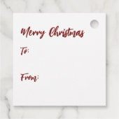 美しい冬のバ素朴ンクリスマスギフトラベル フェイバータグ (裏面)