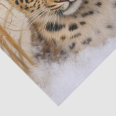 美しい冬のヒョウのデクページティッシュペーパー 薄葉紙 (詳細)