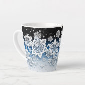 美しい冬のラテマグ! カフェラテマグ (左アングル)