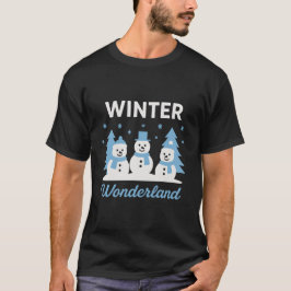 美しい冬のワンダーランド雪の雰囲気自然 Tシャツ