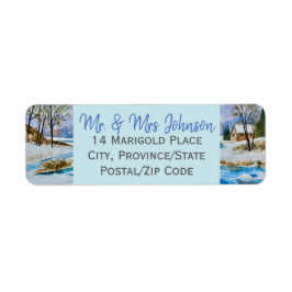 美しい冬の国のサイドラベル ラベル