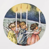 美しい冬の天使 ラベル (デザイン1)