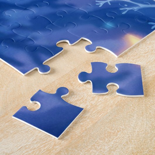 美しい冬の小妖精や小人魅惑フロストクイーンアート ジグソーパズル (側面)