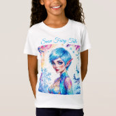 美しい冬の小妖精や小人魅惑フロストクイーンアート Tシャツ (正面)