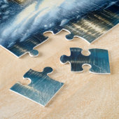 美しい冬の川の風景 ジグソーパズル (側面)