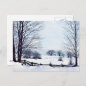 美しい冬の日 ポストカード (正面/裏面)