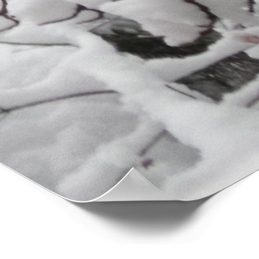 美しい冬の景色 ポスター (角)