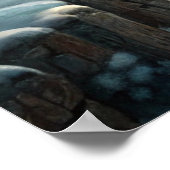 美しい冬の景色 ポスター (角)