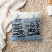 美しい冬の枕! クッション (ブランケット)