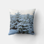 美しい冬の枕! クッション (裏面)