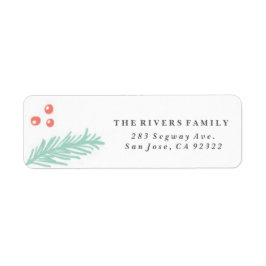 美しい冬の枠のホリデーラベル ラベル