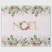 美しい冬の模様のラッピング紙 ラッピングペーパー (フラット)