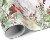 美しい冬の模様のラッピング紙 ラッピングペーパー (ロールコーナー)