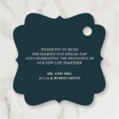 美しい冬の結婚式 フェイバータグ (裏面)