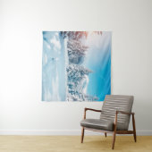 美しい冬の自然風景、素晴らしい山 タペストリー (インサイチュ(横))