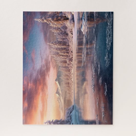 美しい冬の自然 ジグソーパズル (縦)