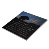 美しい冬の至と賛美クマ タイル (側面)