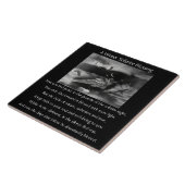 美しい冬の至ラヴェンスと三日月 タイル (側面)