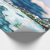 美しい冬の風景のラッピング紙 ラッピングペーパー (角)