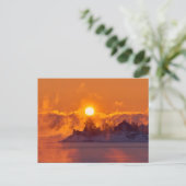 美しい冬の風景はがき ポストカード (スタンド正面)