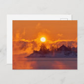 美しい冬の風景はがき ポストカード (正面/裏面)