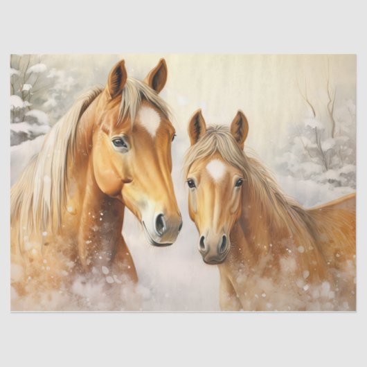 美しい冬パロミノスデクページティッシュペーパー 薄葉紙 (正面)