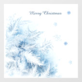 美しい冬霜のクリスマス ウィンドウサイン (シート)