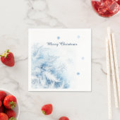 美しい冬霜のクリスマス スタンダードカクテルナプキン (インサイチュ)