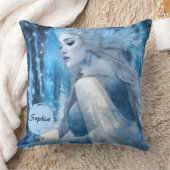 美しい凍っていスノークイーンinウィンターワンダーランド クッション (ブランケット)