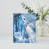 美しい凍っていスノークイーンinウィンターワンダーランド シーズンポストカード (スタンド正面)